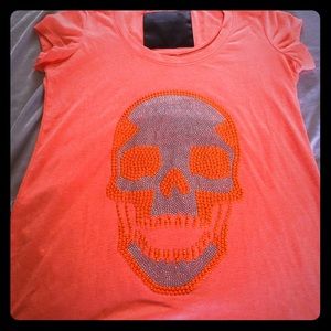 Phillipp Plein crystal embellished skull T-shirt